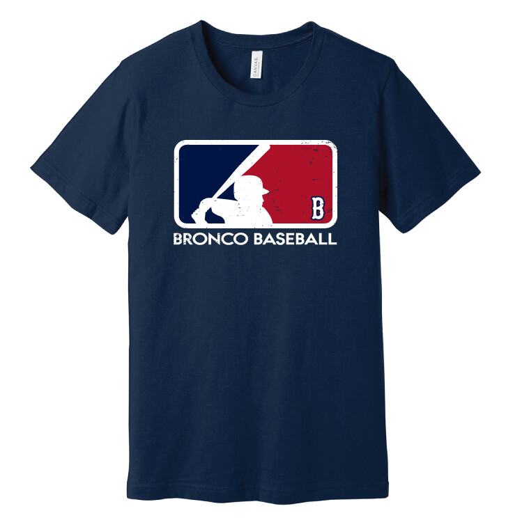 Boyd Baseball - Batter - Bella+Canvas Short Sleeve, Color: Navy
