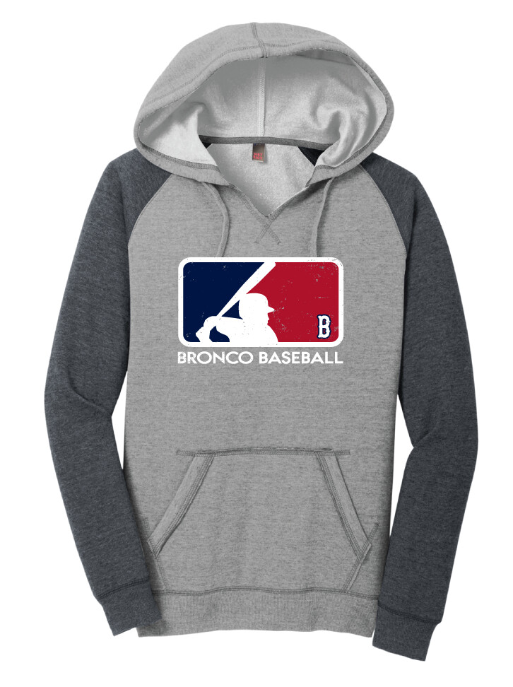 Boyd Baseball - Batter - Lightweight Raglan Hoodie, Color: Heathered Grey