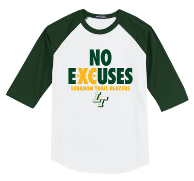 Lebanon Trail XC - No Excuses - Raglan Baseball