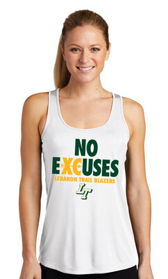 Lebanon Trail XC - No Excuses - Dri-Fit Racerback Tank