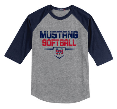 USW Softball - Cut Lines - Raglan Baseball