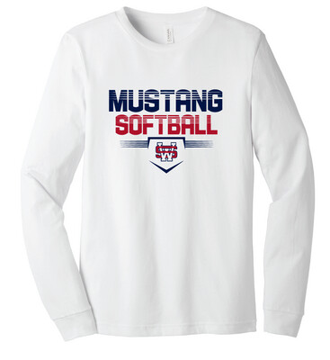 USW Softball - Cut Lines - Bella+Canvas Long Sleeve