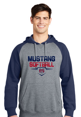 USW Softball - Cut Lines - Raglan Hoodie