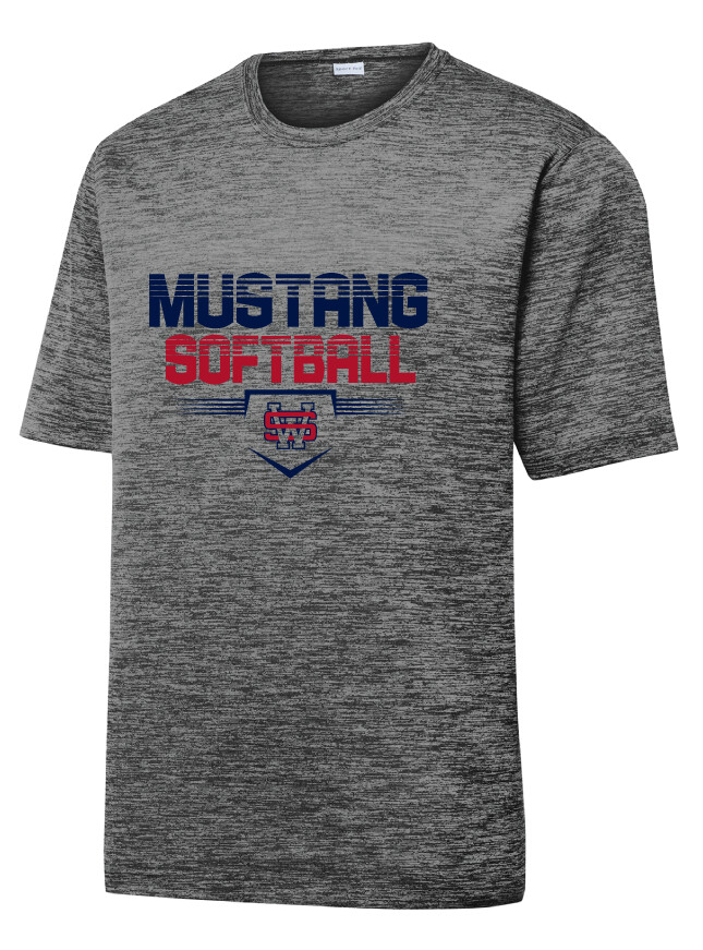 USW Softball - Cut Lines - Electric Dri-Fit Short Sleeve, Color: Grey Black