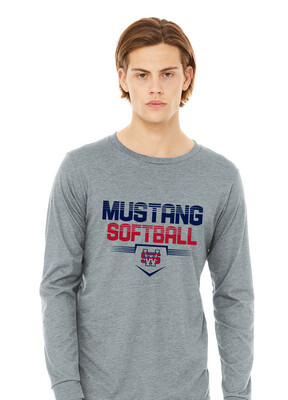 USW Softball - Cut Lines - Bella+Canvas Long Sleeve