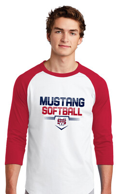 USW Softball - Cut Lines - Raglan Baseball