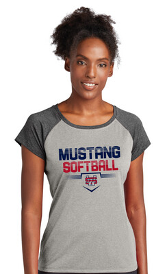 USW Softball - Cut Lines - Heather Scoop Neck