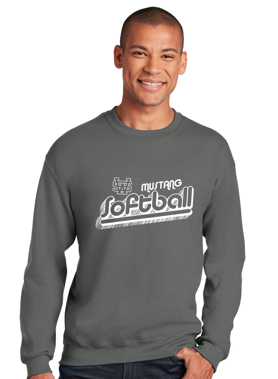 USW Softball - Groovy Shadow - Crew Sweatshirt
