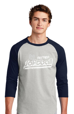 USW Softball - Groovy Shadow - Raglan Baseball