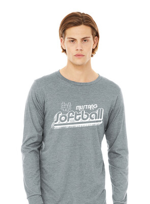 USW Softball - Groovy Shadow - Bella+Canvas Long Sleeve