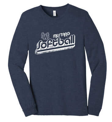USW Softball - Groovy Shadow - Bella+Canvas Long Sleeve