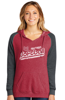 USW Softball - Groovy Shadow - Lightweight Raglan Hoodie