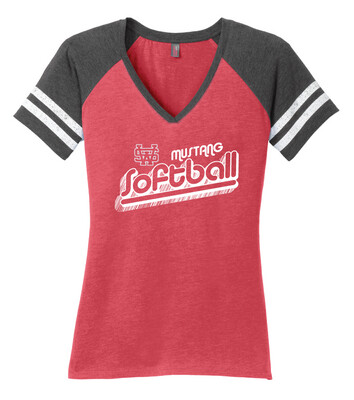 USW Softball - Groovy Shadow - Game V-Neck