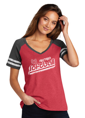 USW Softball - Groovy Shadow - Game V-Neck