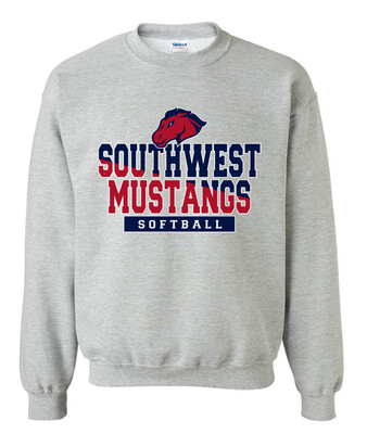 USW Softball - Two Tone - Crew Sweatshirt
