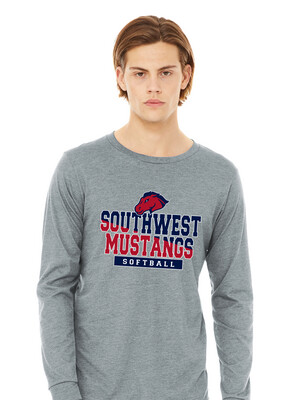 USW Softball - Two Tone - Bella+Canvas Long Sleeve