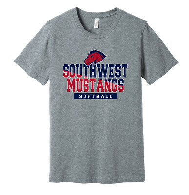 USW Softball - Two Tone - Bella+Canvas Short Sleeve