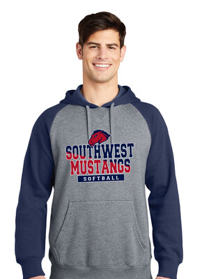 USW Softball - Two Tone - Raglan Hoodie