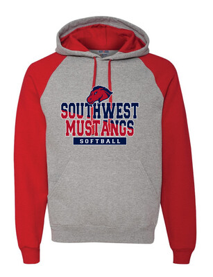 USW Softball - Two Tone - Raglan Hoodie