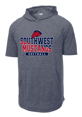 USW Softball - Two Tone - Short Sleeve Hoodie