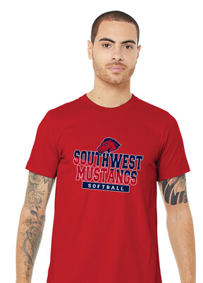 USW Softball - Two Tone - Bella+Canvas Short Sleeve