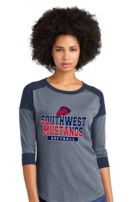 USW Softball - Two Tone - Lightweight Raglan Tee