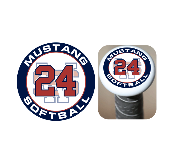 USW Softball - Bat Knob Decals