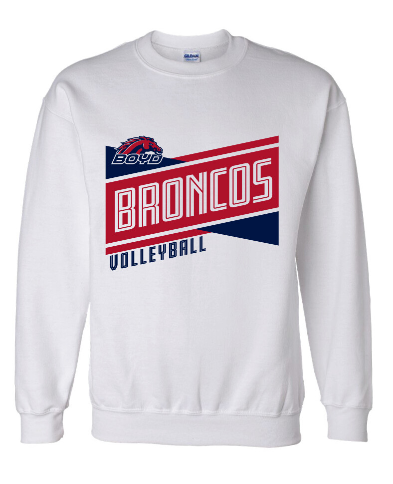 Boyd VB - Criss Cross - Crew Sweatshirt, Garment Color: White