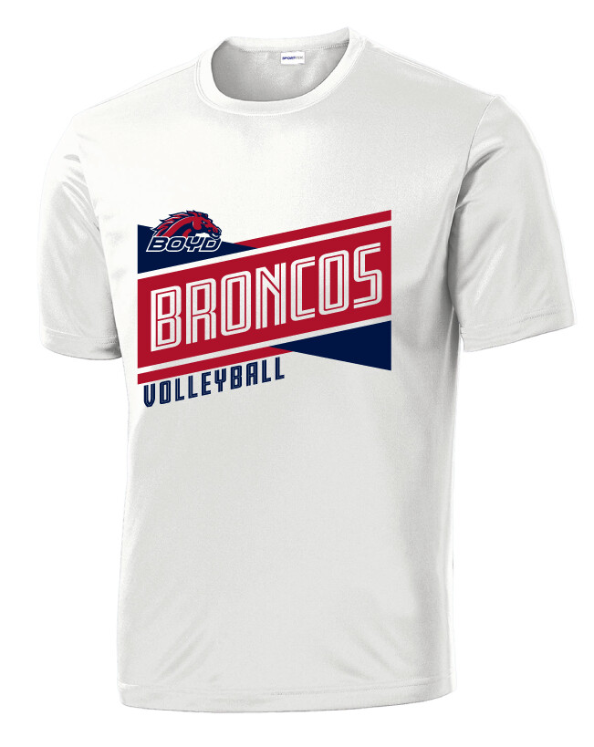Boyd VB - Criss Cross - Dri-Fit Short Sleeve, Garment Color: White