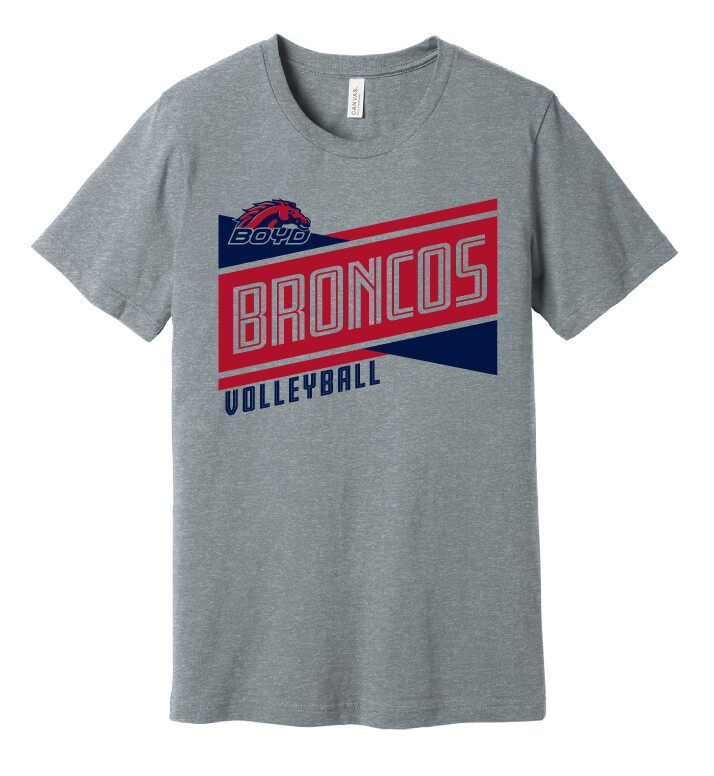 Boyd VB - Criss Cross - Bella+Canvas Short Sleeve, Garment Color: Athletic Heather
