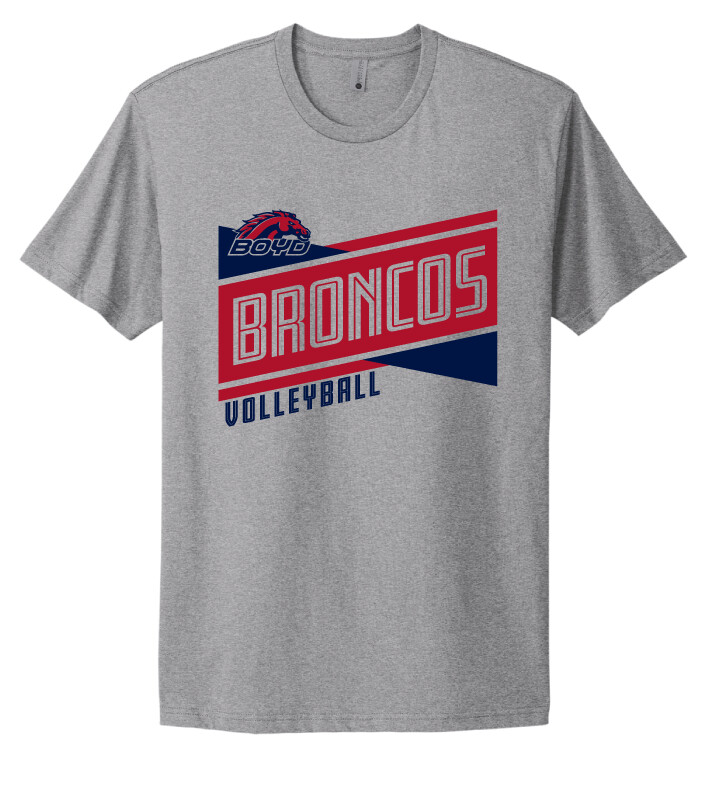 Boyd VB - Criss Cross - Next Level Short Sleeve, Garment Color: Heather Grey