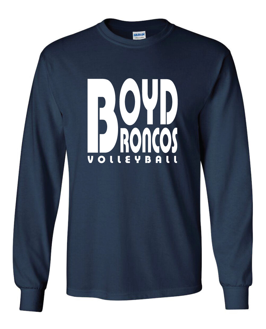 Boyd VB - Retro Block - Long Sleeve, Garment Color: Navy