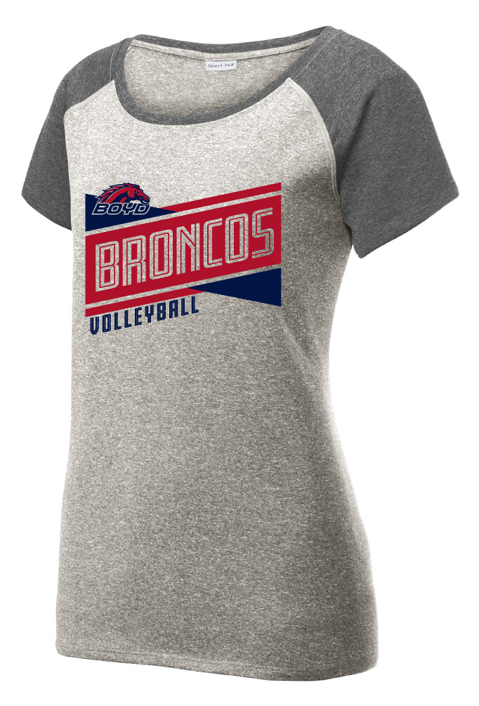 Boyd VB - Criss Cross - Heather Scoop Neck, Garment Color: Grey / Graphite