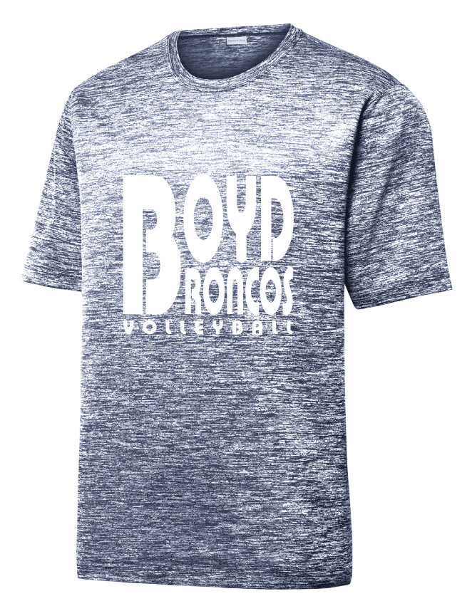 Boyd VB - Retro Block - Electric Dri-Fit Short Sleeve, Garment Color: Navy