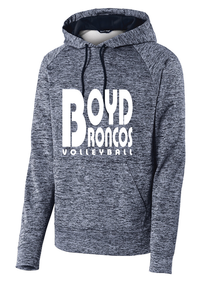 Boyd VB - Retro Block - Electric Dri-Fit Hoodie, Garment Color: Navy