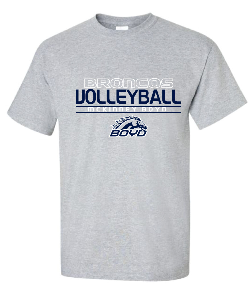 Boyd VB - Stacked - Short Sleeve, Garment Color: Sport Grey