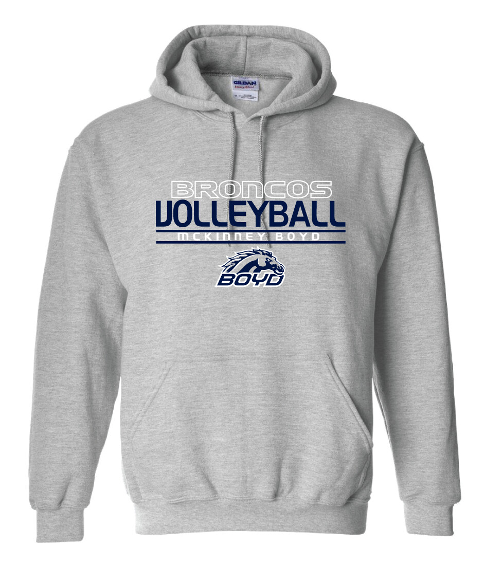 Boyd VB - Stacked - Hoodie, Garment Color: Athletic Heather