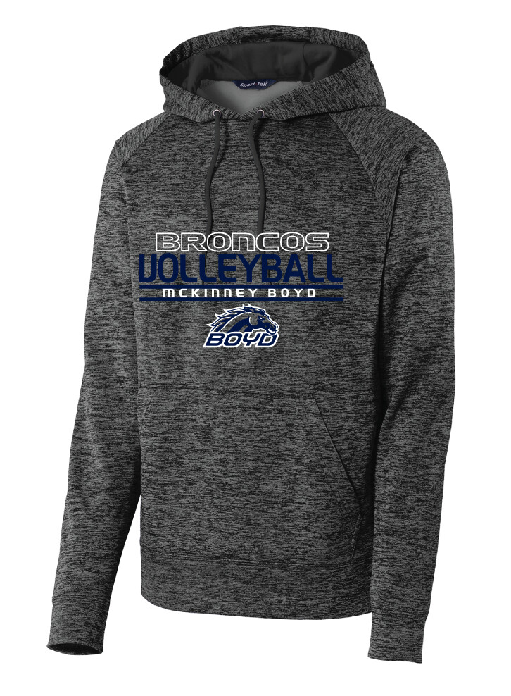 Boyd VB - Stacked - Electric Dri-Fit Hoodie, Garment Color: Grey Black