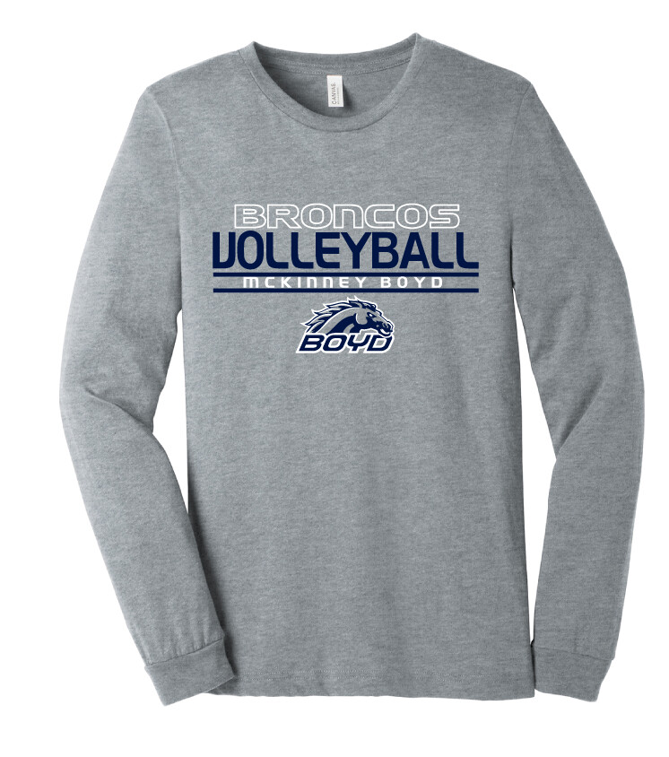 Boyd VB - Stacked - Bella+Canvas Long Sleeve, Garment Color: Athletic Heather