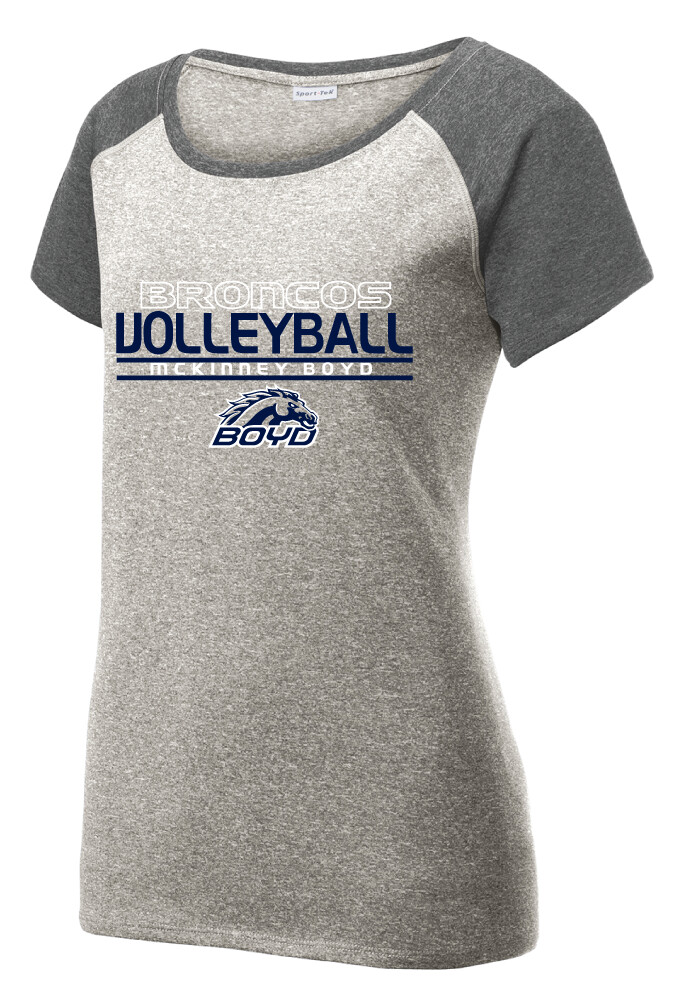 Boyd VB - Stacked -  Heather Scoop Neck, Garment Color: Grey / Graphite