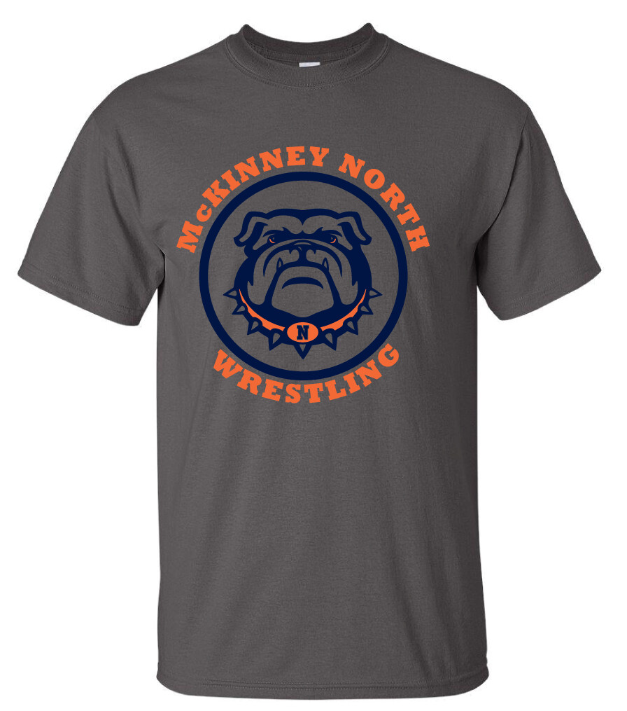 North Wrestling - Short Sleeve, Color: Charcoal
