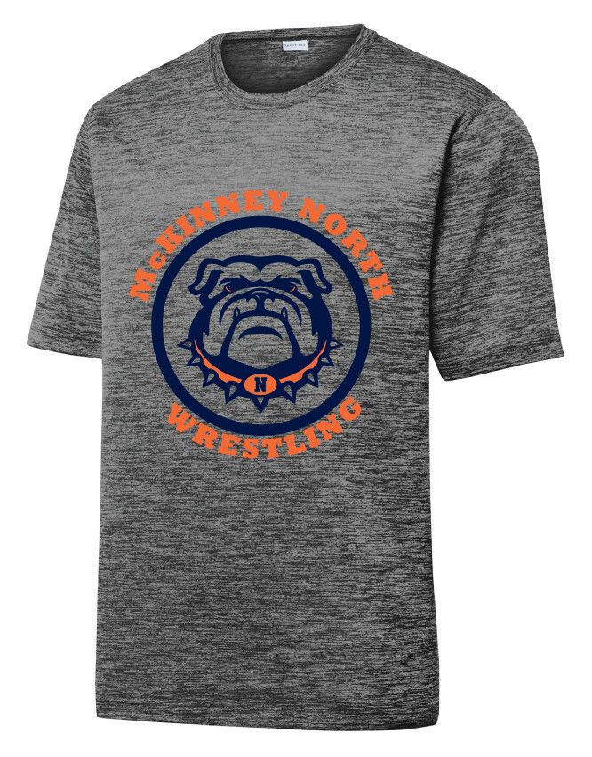 North Wrestling - Electric Dri-Fit Short Sleeve, Color: Grey Black