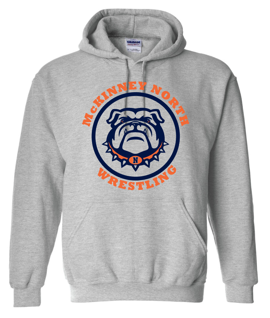 North Wrestling - Hoodie, Color: Athletic Heather