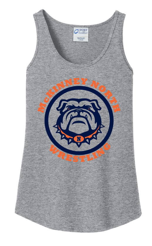 North Wrestling - Cotton Tank, Color: Grey