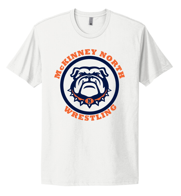 North Wrestling - Next Level Short Sleeve, Color: White