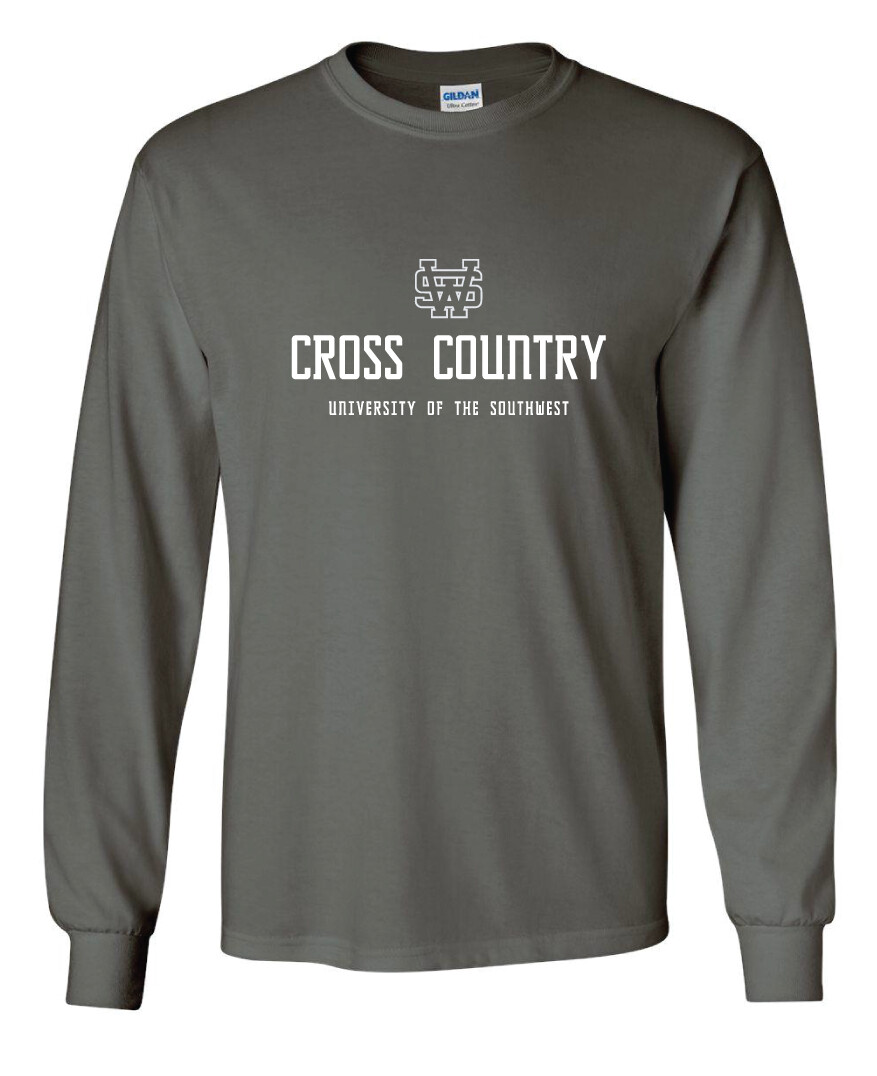 USW XC - Simple - Long Sleeve, Color: Charcoal