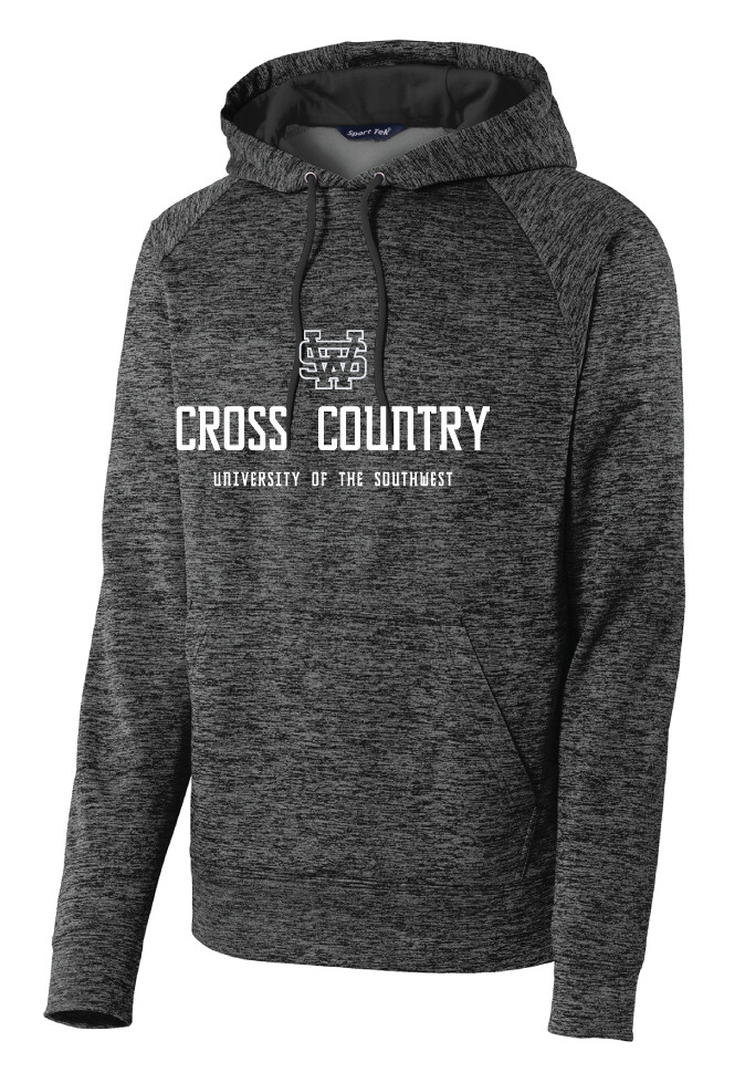 USW XC - Simple - Electric Dri-Fit Hoodie, Color: Grey Black