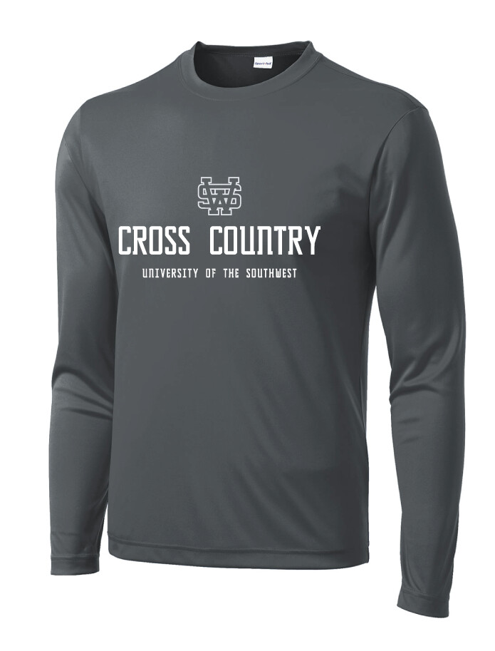 USW XC - Simple - Dri-Fit Long Sleeve, Color: Iron Grey