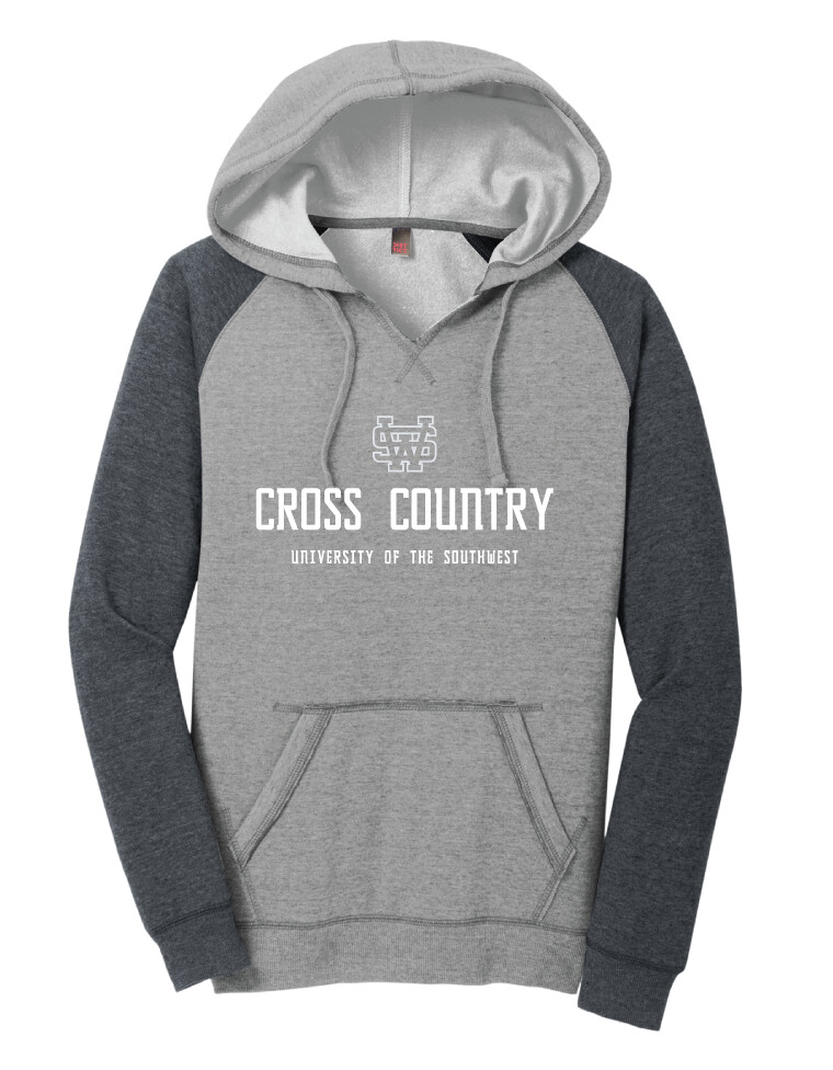 USW XC - Simple - Lightweight Raglan Hoodie, Color: Heathered Grey