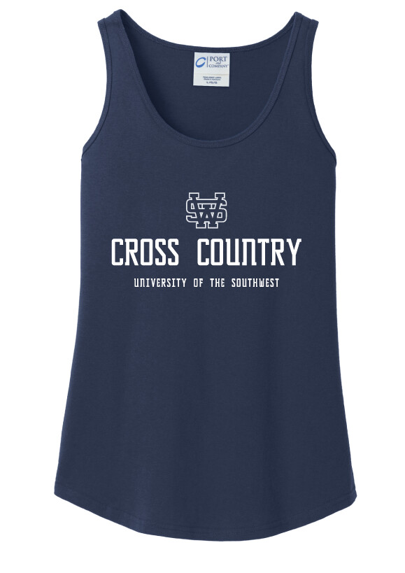 USW XC - Simple - Cotton Tank, Color: Navy